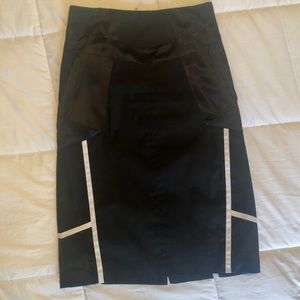 Karen Millen black and white pencil skirt